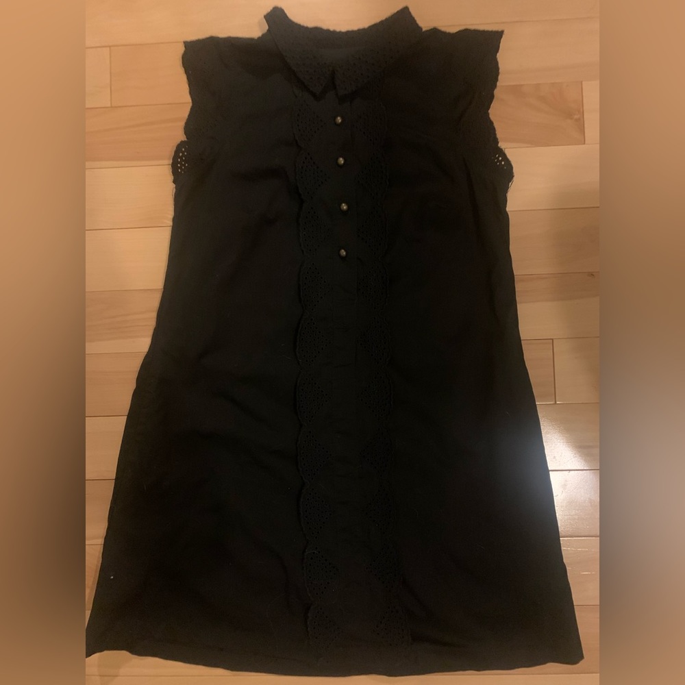 Anthropologie dress button up with mini collar.